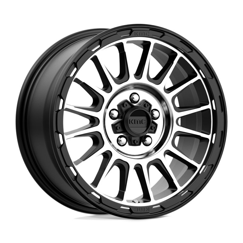 KMC | KM542 IMPACT 17x8.0 ET35 - SATIN BLACK MACHINED
