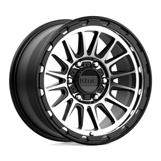 KMC | KM542 IMPACT 17x9.0 ET18 - SATIN BLACK MACHINED