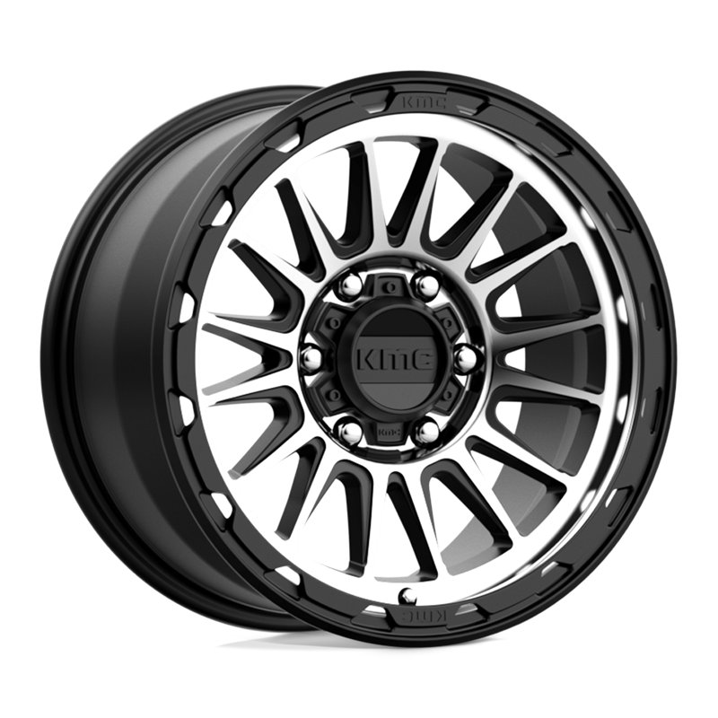 KMC | KM542 IMPACT 17x9.0 ET18 - SATIN BLACK MACHINED