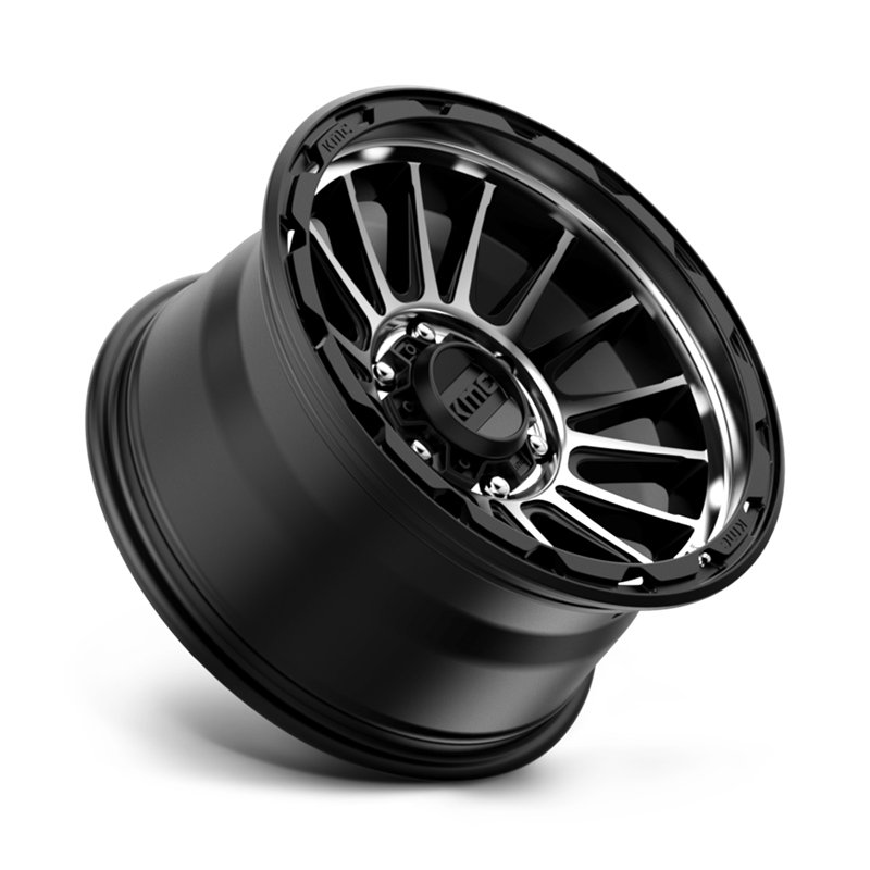 KMC | KM542 IMPACT 17x9.0 ET-12 - SATIN BLACK MACHINED