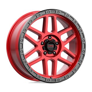 KMC | KM544 MESA 20x9.0 ET25 - CANDY RED W/ BLACK LIP