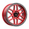 KMC | KM544 MESA 20x9.0 ET25 - CANDY RED W/ BLACK LIP