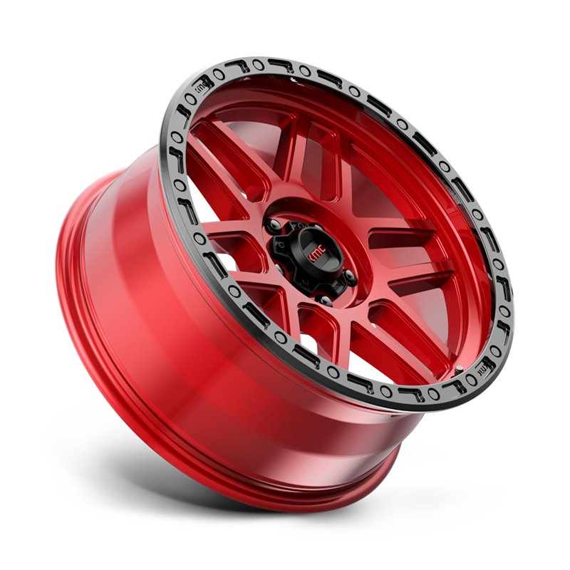 KMC | KM544 MESA 20x9.0 ET25 - CANDY RED W/ BLACK LIP
