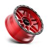 KMC | KM544 MESA 20x9.0 ET25 - CANDY RED W/ BLACK LIP