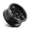 KMC | KM544 MESA 20x9.0 ET0 - SATIN BLACK W/ GLOSS BLACK LIP