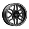 KMC | KM544 MESA 20x9.0 ET18 - SATIN BLACK W/ GLOSS BLACK LIP