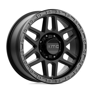 KMC | KM544 MESA 20x9.0 ET18 - SATIN BLACK W/ GLOSS BLACK LIP