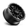 KMC | KM544 MESA 20x9.0 ET18 - SATIN BLACK W/ GLOSS BLACK LIP