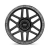 KMC | KM544 MESA 17x8.5 ET0 - SATIN BLACK W/ GLOSS BLACK LIP