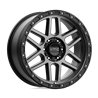 KMC | KM544 MESA 17x9.0 ET18 - SATIN BLACK W/ GRAY TINT