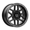 KMC | KM544 MESA 17x9.0 ET18 - SATIN BLACK W/ GLOSS BLACK LIP