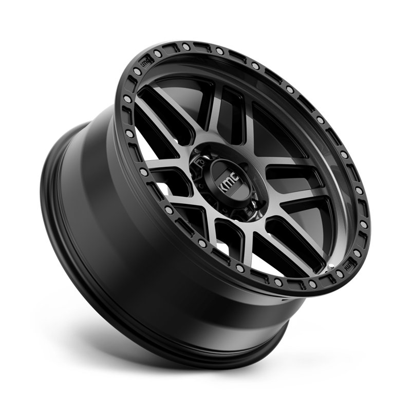 KMC | KM544 MESA 17x9.0 ET-12 - SATIN BLACK W/ GRAY TINT