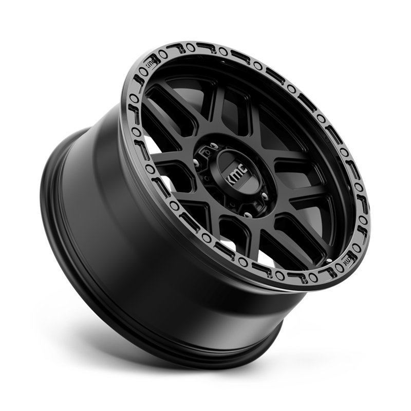 KMC | KM544 MESA 18x9.0 ET18 - SATIN BLACK W/ GLOSS BLACK LIP