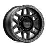 KMC | KM544 MESA 18x9.0 ET18 - SATIN BLACK W/ GLOSS BLACK LIP