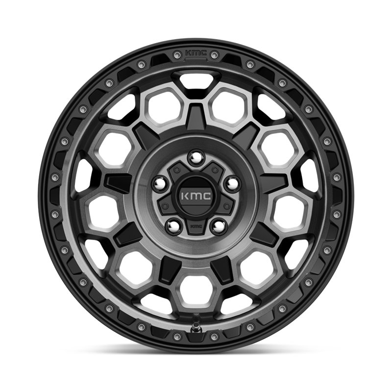 KMC | KM545 TREK 17x9.0 ET-12 - SATIN BLACK W/ GRAY TINT