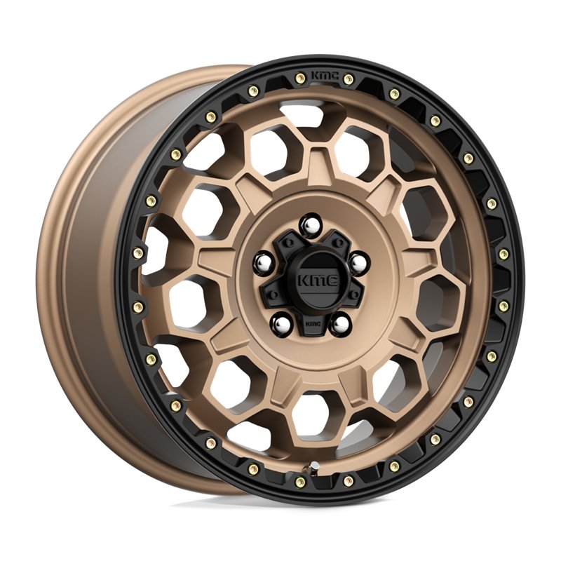 KMC | KM545 TREK 17x9.0 ET-12 - MATTE BRONZE W/ BLACK LIP