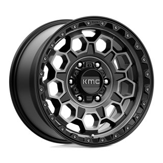 KMC | KM545 TREK 17x9.0 ET18 - SATIN BLACK W/ GRAY TINT