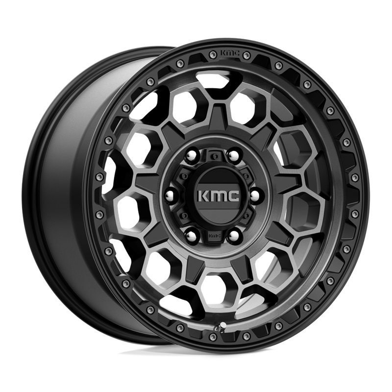 KMC | KM545 TREK 17x9.0 ET18 - SATIN BLACK W/ GRAY TINT