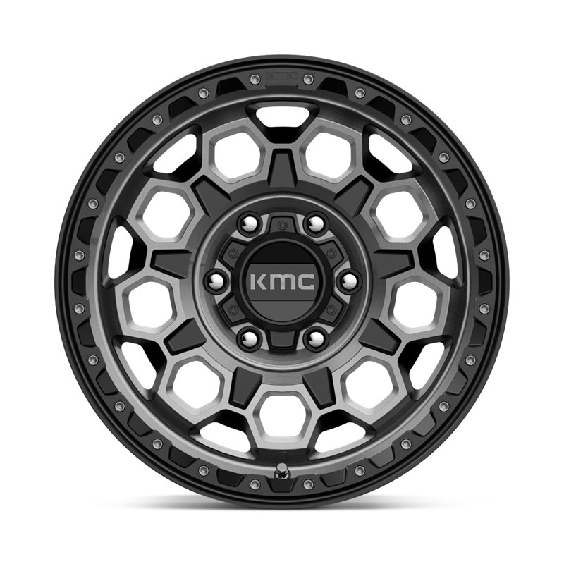 KMC | KM545 TREK 17x9.0 ET18 - SATIN BLACK W/ GRAY TINT