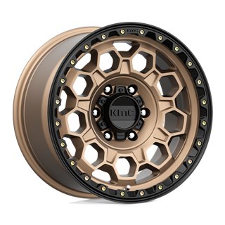 KMC | KM545 TREK 17x9.0 ET0 - MATTE BRONZE W/ BLACK LIP
