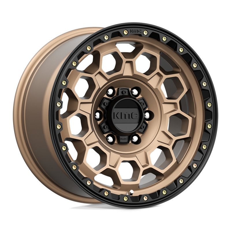 KMC | KM545 TREK 17x9.0 ET0 - MATTE BRONZE W/ BLACK LIP
