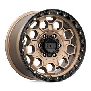 KMC | KM545 TREK 17x9.0 ET18 - MATTE BRONZE W/ BLACK LIP