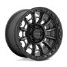 KMC | KM547 CARNAGE 16x8.0 ET0 - SATIN BLACK W/ GRAY TINT
