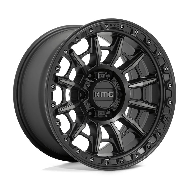 KMC | KM547 CARNAGE 17x9.0 ET-12 - SATIN BLACK W/ GRAY TINT