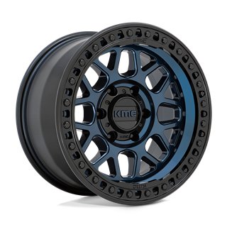 KMC | KM549 GRS 17x9.0 ET0 - MIDNIGHT BLUE W/ GLOSS BLACK LIP