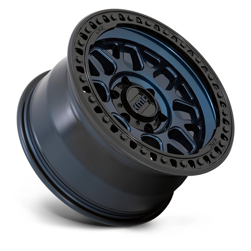 KMC | KM549 GRS 17x9.0 ET18 - MIDNIGHT BLUE W/ GLOSS BLACK LIP