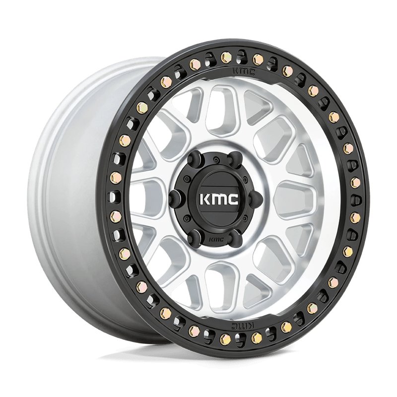 KMC | KM549 GRS 17x9.0 ET18 - MACHINED W/ SATIN BLACK LIP