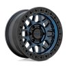 KMC | KM549 GRS 17x9.0 ET0 - MIDNIGHT BLUE W/ GLOSS BLACK LIP
