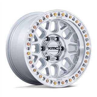 KMC | KM549 GRS 17x9.0 ET-12 - GLOSS SILVER W/ MACHINED FACE
