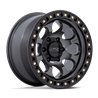 KMC | KM550 RIOT SBL 17x9.0 ET-12 - ANTHRACITE W/ SATIN BLACK LIP