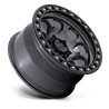 KMC | KM550 RIOT SBL 17x9.0 ET-12 - ANTHRACITE W/ SATIN BLACK LIP
