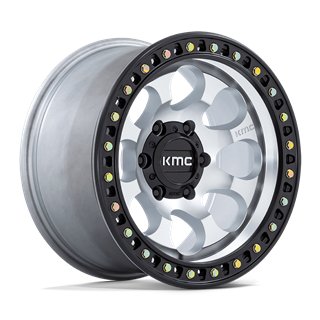KMC | KM550 RIOT SBL 17x8.5 ET10 - MACHINED W/ SATIN BLACK LIP