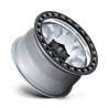 KMC | KM550 RIOT SBL 17x8.5 ET10 - MACHINED W/ SATIN BLACK LIP