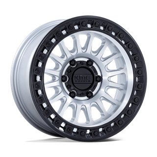 KMC | KM552 IMS 17x8.5 ET-10 - MACHINED W/ MATTE BLACK LIP