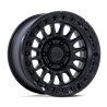 KMC | KM552 IMS 20x9.0 ET0 - MATTE BLACK W/ GLOSS BLACK LIP