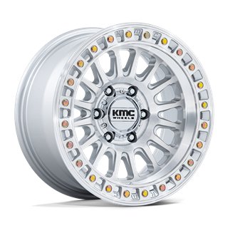 KMC | KM552 IMS 18x9.0 ET0 - GLOSS SILVER W/ MACHINED FACE