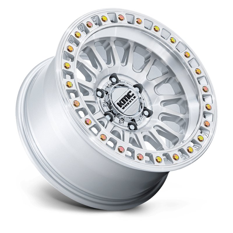 KMC | KM552 IMS 18x9.0 ET0 - GLOSS SILVER W/ MACHINED FACE