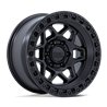 KMC | KM553 TORX 17x9.0 ET-12 - MATTE BLACK W/ GLOSS BLACK LIP