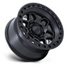 KMC | KM553 TORX 17x9.0 ET-12 - MATTE BLACK W/ GLOSS BLACK LIP
