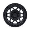 KMC | KM553 TORX 17x9.0 ET-12 - MATTE BLACK W/ GLOSS BLACK LIP