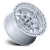 KMC | KM553 TORX 17x9.0 ET-12 - GLOSS SILVER W/ MACHINED FACE