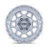KMC | KM553 TORX 17x9.0 ET-12 - GLOSS SILVER W/ MACHINED FACE