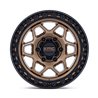 KMC | KM553 TORX 17x8.5 ET0 - MATTE BRONZE W GLOSS BLACK LIP