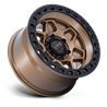 KMC | KM553 TORX 17x9.0 ET-12 - MATTE BRONZE W GLOSS BLACK LIP