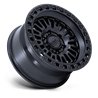 KMC | KM554 AZTEC 17x8.5 ET0 - MATTE BLACK W/ GLOSS BLACK LIP