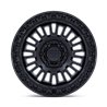 KMC | KM554 AZTEC 17x8.5 ET0 - MATTE BLACK W/ GLOSS BLACK LIP